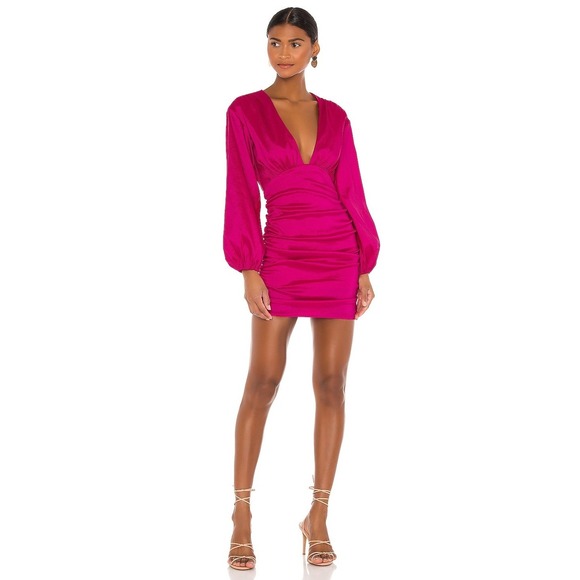 Lovers + Friends Dresses & Skirts - Lovers and Friends Dress Women Small Pink Lorenza Tafetta Satin Mini Party Sexy